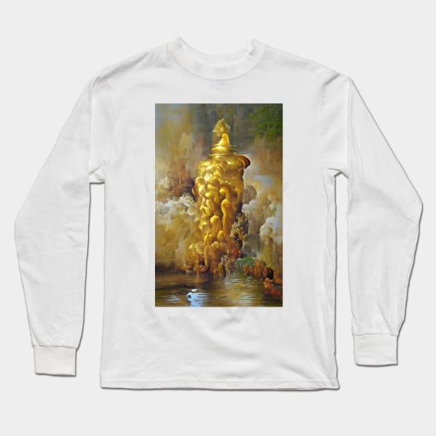 Golden Geyser Long Sleeve T-Shirt by letherg